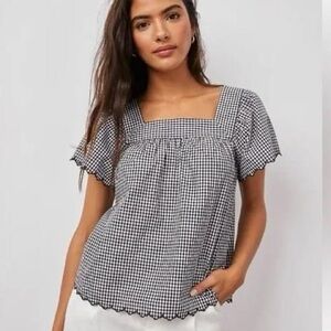 Rails Harley Mini Gingham Print Top - L